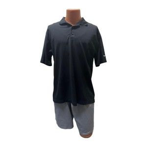 Nike Black Dri Fit Polo, Large, Pre-owned